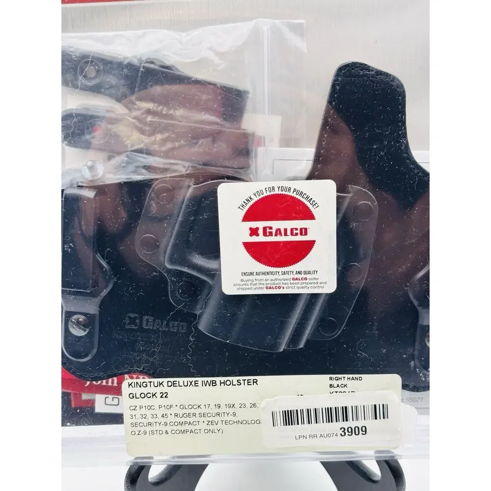 GALCO King Tuk Deluxe Holster KT224B for GLOCK 17,19,22,23,26,27,31,32,33 IWB RH